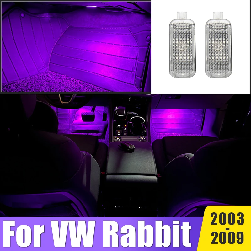 

LED Footwell Lamp Atmosphere Light For VW Rabbit R32 Golf GTI MK5 2003 2004 2005 2006 2007 2008 2009 Car Interior Accessories