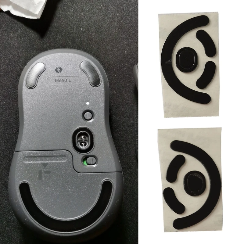 

2 Sets Mouse Skates Mouse Feet Curved Edge for M650L /M750L Gaming Mouse Glides Pad P9JB