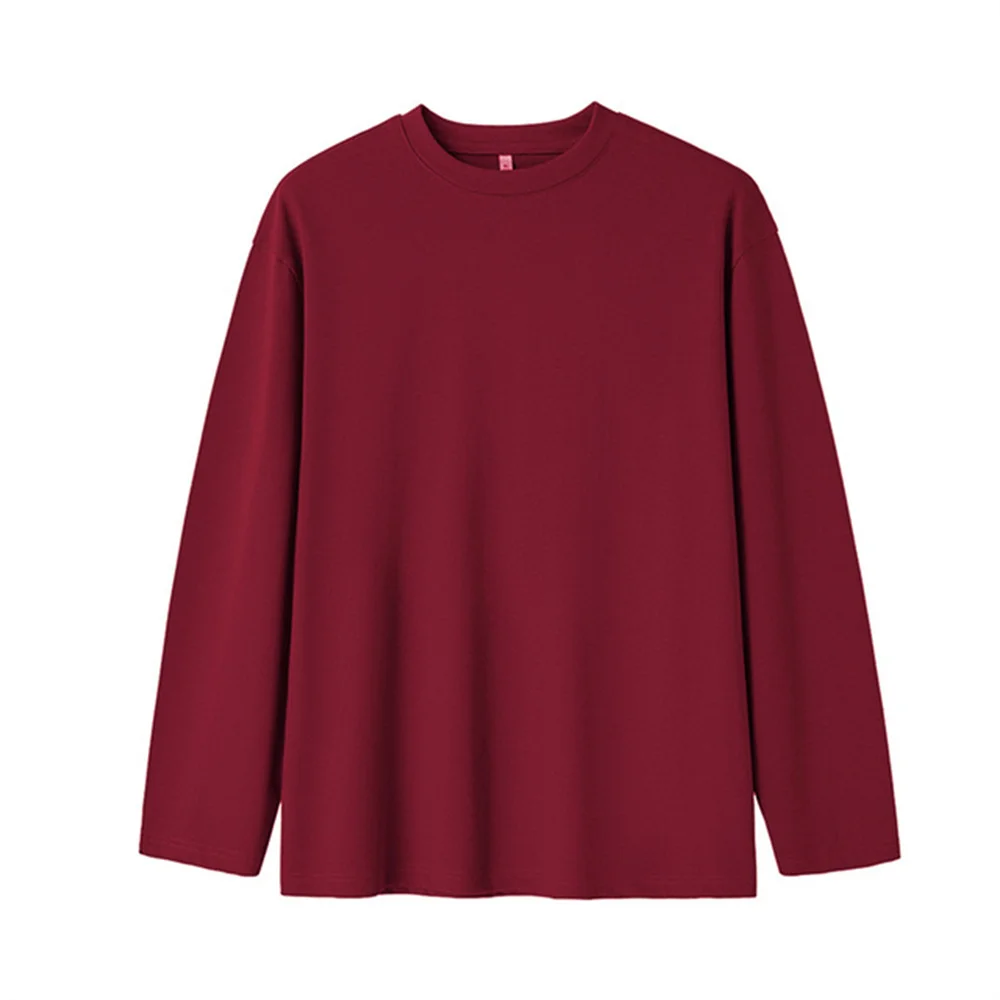 New Long Sleeve t shirt for Men Autumn Fashion Cotton Solid