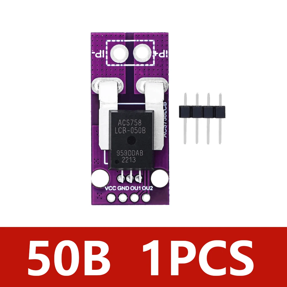 Ac731|acs758 Current Sensor Module - Hall Effect, Linear, 0