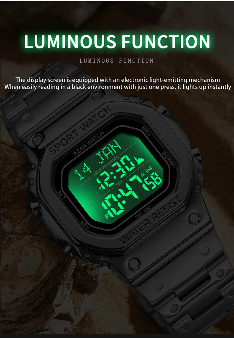 Orologio da polso digitale di lusso da uomo, orologio da polso alla moda, orologio antiurto con conto alla rovescia, impermeabile, con data e settimana, orologio da uomo_voghion.com