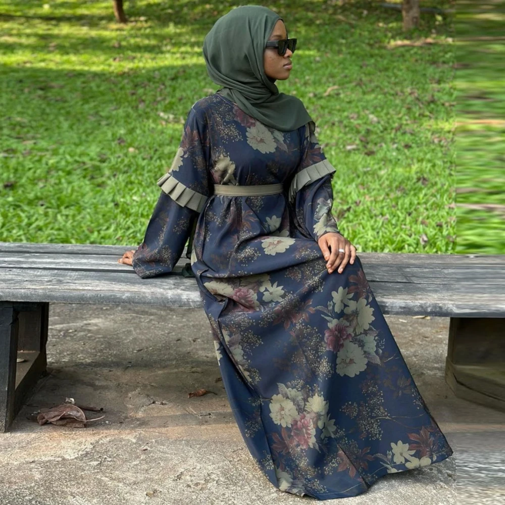 

Evening Dress Women Dashiki Muslim Fashion Abaya African Clothes Robe Marocaine Luxury Dubai Kaftan Dress Vetement Big Size