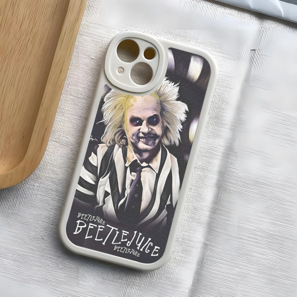 thumbnail image 1 of Movie B-Beetlejuice Phone Case For iPhone 15 16 14 11 12 13 lambskin silicone Pro Max Mini X XR XS 7 8 Plus cover, 1 of 5