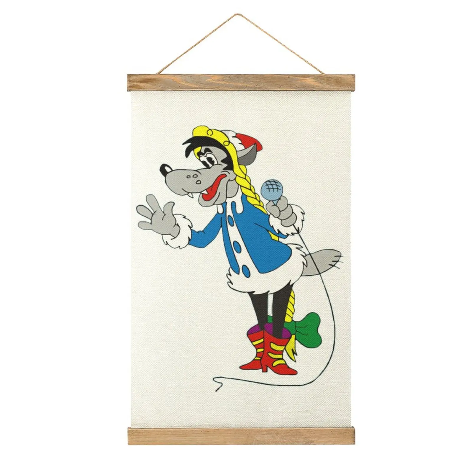 

Funny Monkey Anime Russia Чебурашка Cheburashkass Nu Pogodi (6) Canvas Hanging Picture Wall Decoration Humor Graphic Office Pi
