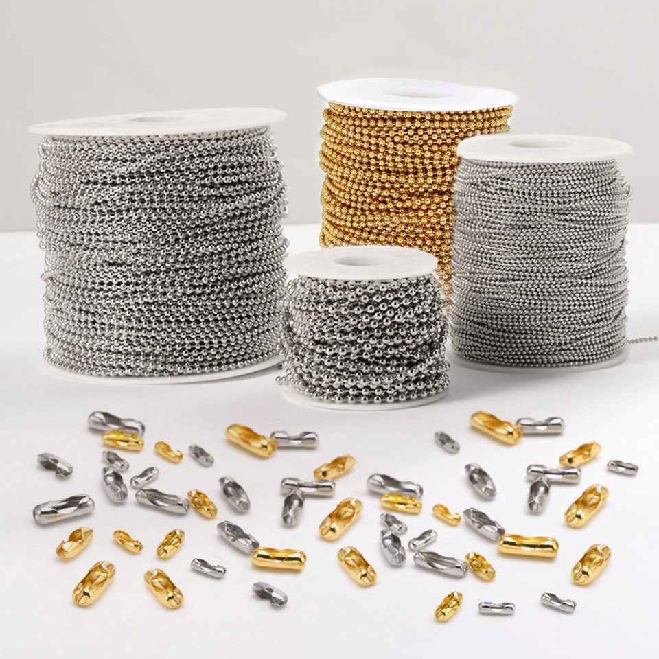 Sourcing Map Connettore A Catena A Sfera, In Acciaio Inox, Con Chiusura A Crimpare Per Catene A Sfera Con Perline Da 2,4/3,2/4,5/6 Mm, Confezione Da - Foto 8