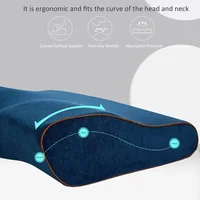 Summer Gel Orthopedic Memory Foam Pillow Slow Rebound Comfy Sleeping Butterfly Shaped Pillows Neck Support Cervical Breathable 2