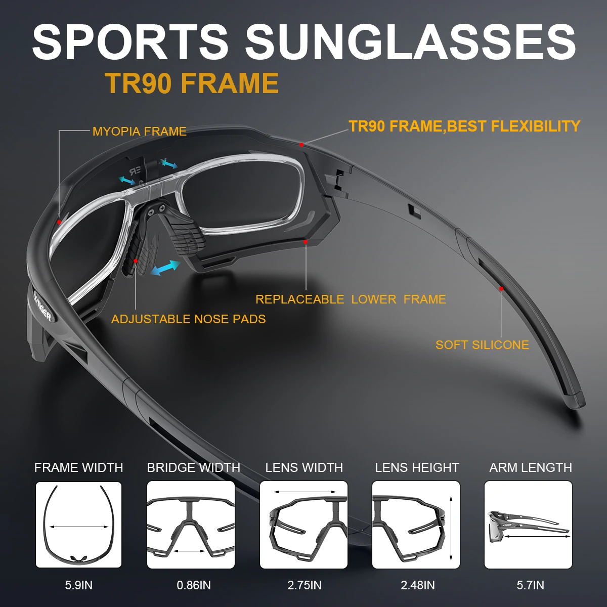 Cycling Sunglasses X-TIGER UV400 Protect Sports Polarized Men Bicycle MTB Racing Bike Eyewear