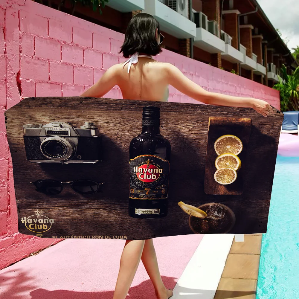 Havana Club Towel Microfiber Beach Towel Absorbent Quick dry Soft Yoga Swimming Resort Mountain Climbing Towel 4