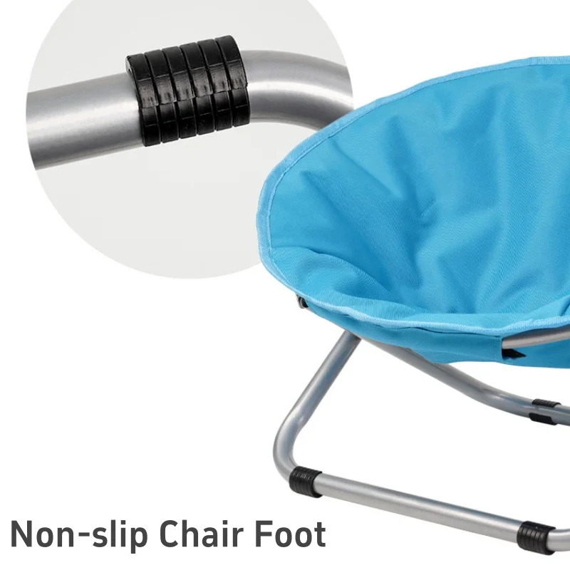 Portable Pet Moon Chair Outdoor Camping Cats Dogs Folding Bed Height Adjustable Elevated Bed Thicken Keep Warm Chair Cover