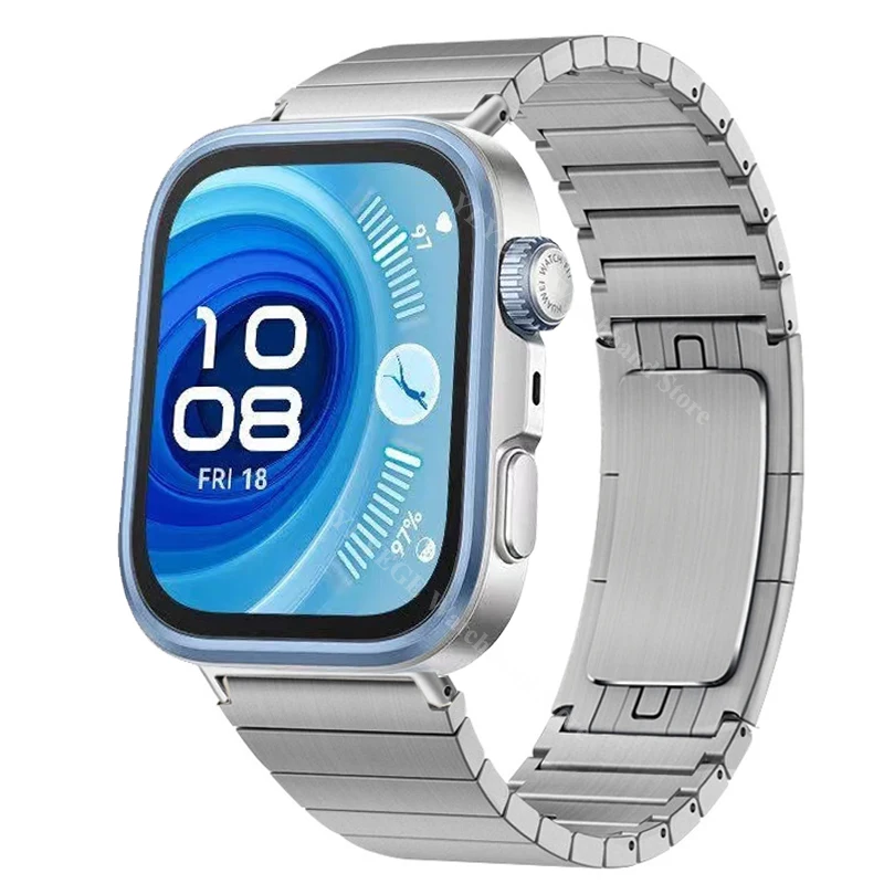 سوار معدني فاخر لساعة Huawei Watch Fit 4/Fit 4 Pro...