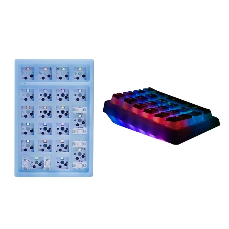 

Wireless Numeric Keypad 18Key Numpad for Financial Accounting, for Laptop, Desktop PC 2.4GHz Bluetooth-compatible/Type C