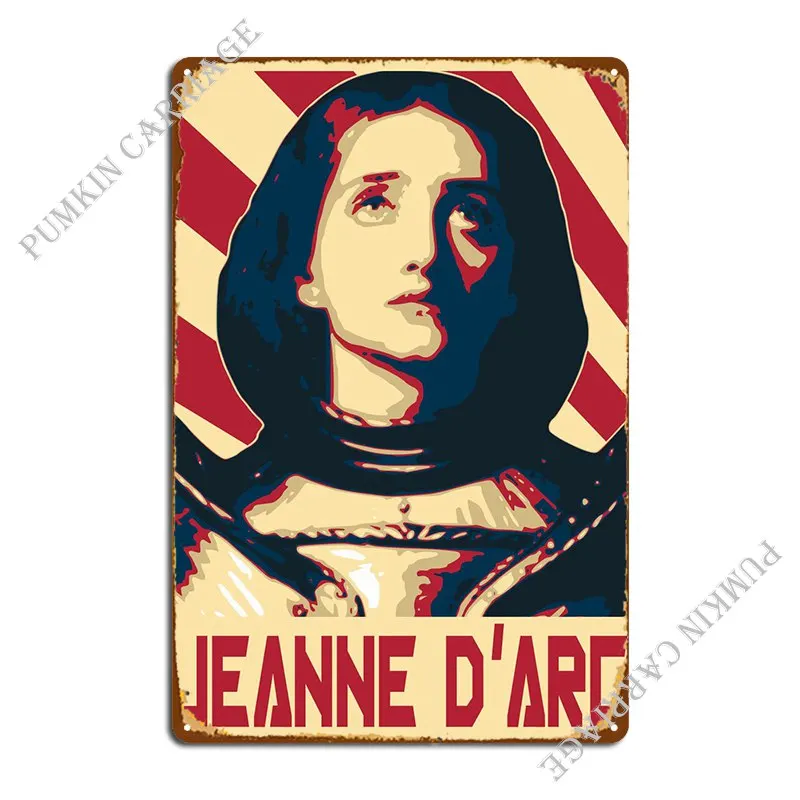 

Металлическая табличка с изображением Жанны дуги, дизайн гаража, таблички для клуба, бара, Настенная роспись, жестяной плакат