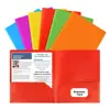 29*23.5cm Plastic Folder With 2 Pockets Business Card Slot School Examination Paper Office Document Organizer Students Supplies 1