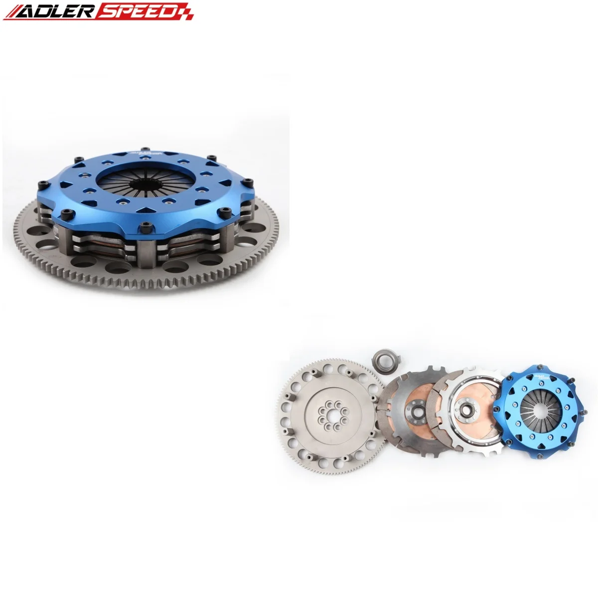 ADLERSPEED 8.5인치(215mm) 레이싱 트윈 디스크 클러치 키트 (아큐라 RSX TSX 혼다 시빅 Si K20 K24 K-시리즈용)