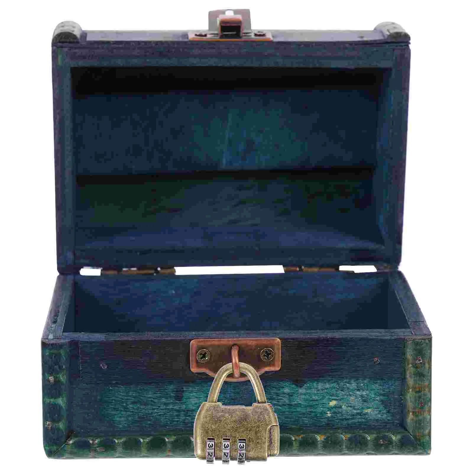 

Jewelry Boxesative Wood Treasure Box Vintage Wooden Trinket Jewelry Storage Box Treasure Case Organizer Jewelry Packaging With