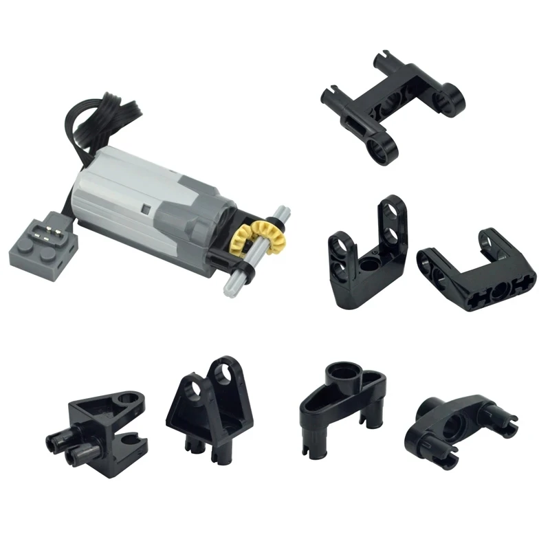 Enhanced Building Block Connector Accessories - Technical Parts for Creative Construction Toys