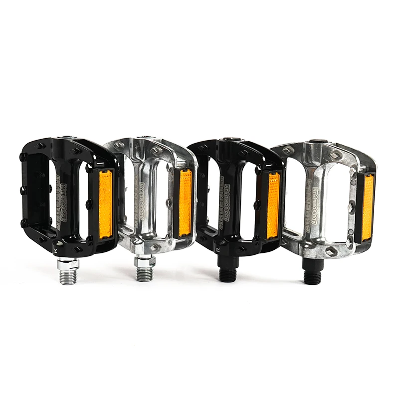 Ardently Bicycle Pedals Aluminum Alloy Road Bike Fixed Gear Bicycle 2DU Bearing Pedal Flat Platform Cycling Parts Accessories