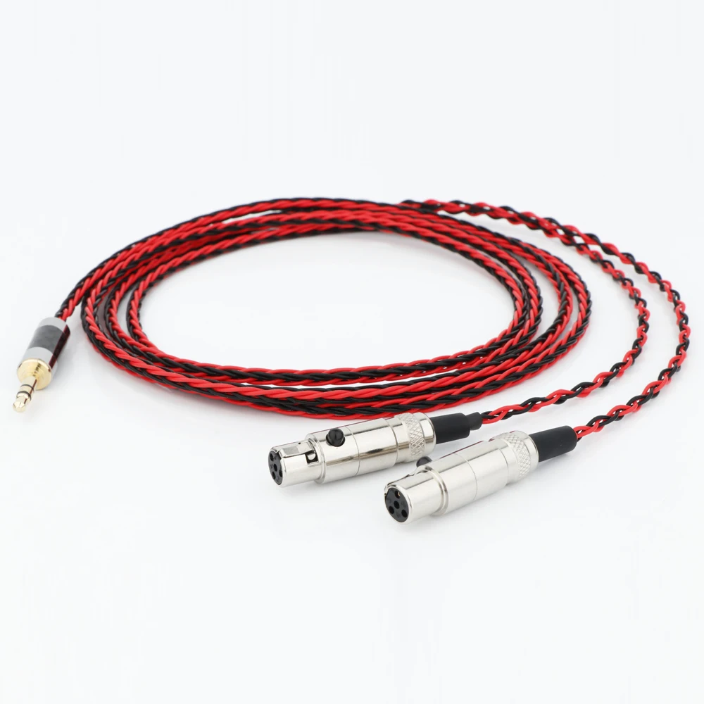 Cavo Updater Audeze Lcd-3 Lcd3 Lcd-2 Lcd2 Lcd-4 Con Cavo Auricolare Per Cuffie Placcato Argento Rame Occ