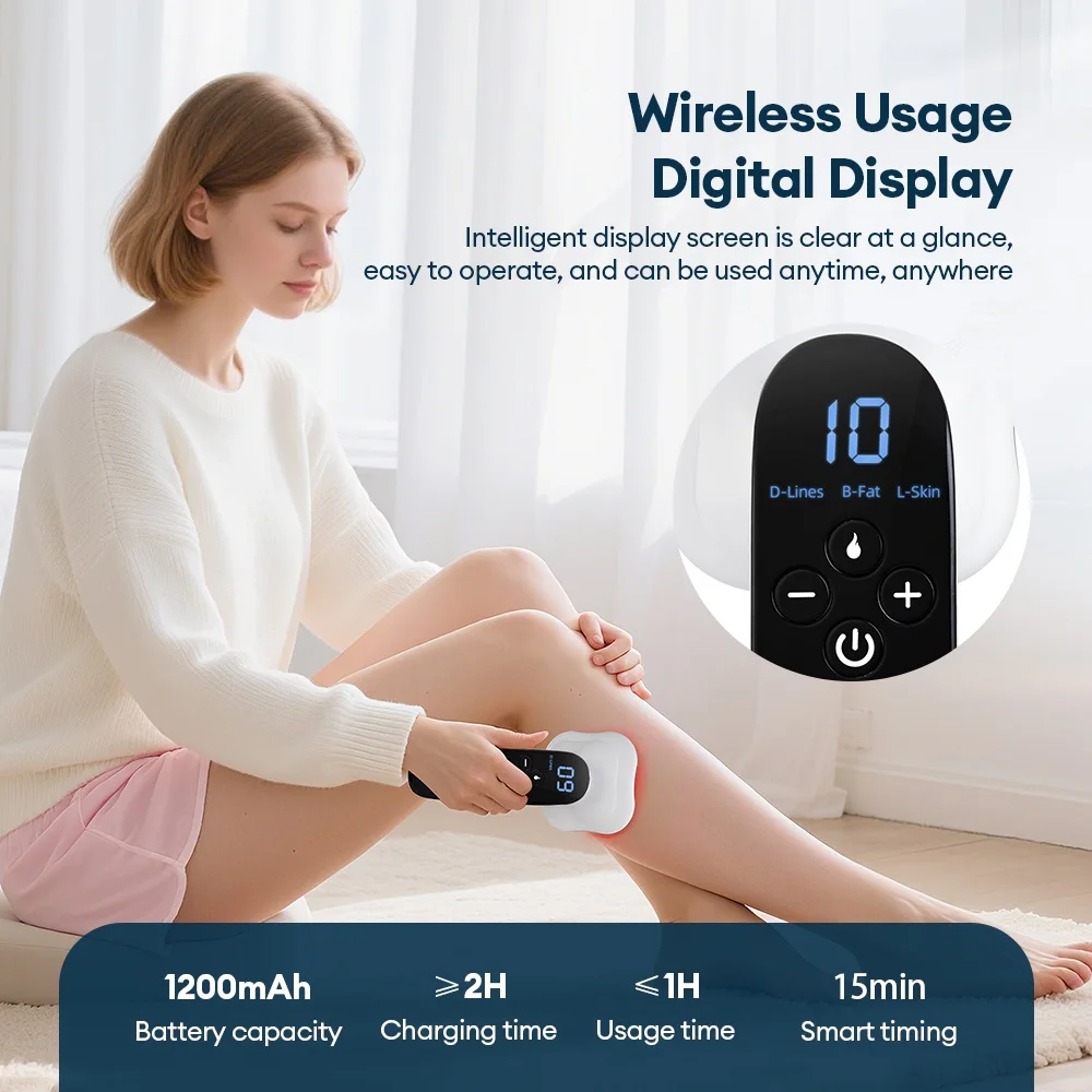 Electric Fat Remover Body Shaping Instrument for Belly Waist Arm Leg Butt Cordless Body Sculpting Machine Body Slimming Device