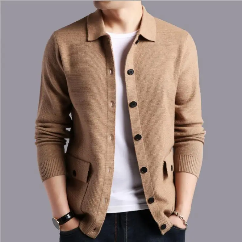 

2023 Brand Clothing Fashion Male High Quality Leisure Cardigan Knitting Sweater/Men's Slim Fit Knit Shirts/clothing Size S-3XL