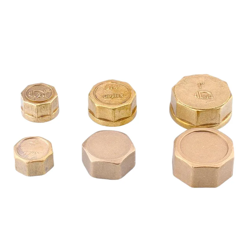 

1 Piece Brass Copper Inner Outer Thread Water Pipe Fittings 1/2'' 3/4‘’ 1/8'' 3/8'' 1‘’ Inch Male Hole Plug Blocking Screw Cap