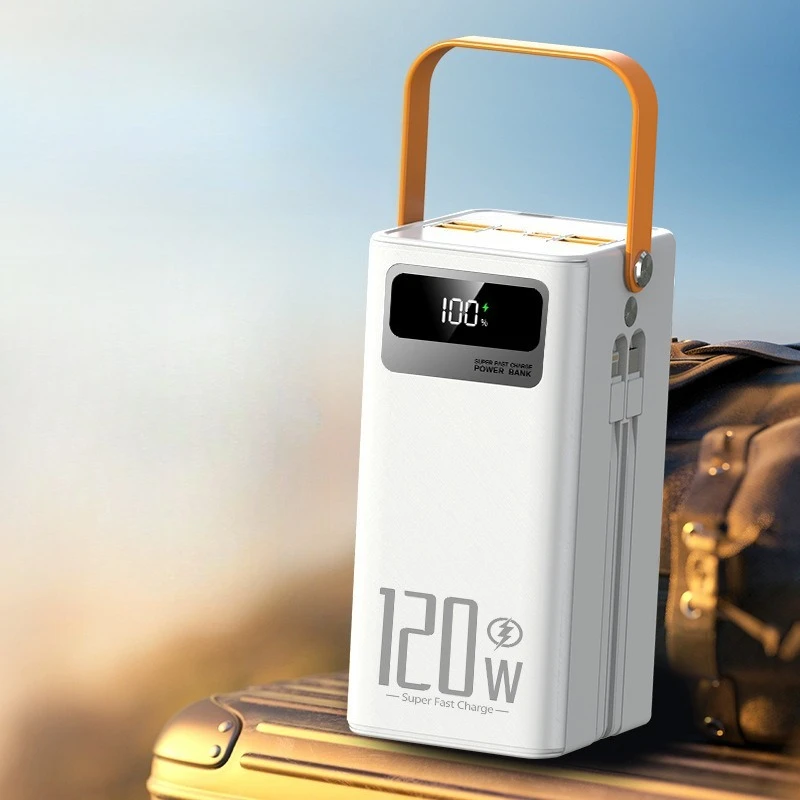 60000mAh 대용량 보조 배터리 22.5W 초고속 충전 야외 캠핑 라이브 휴대용 외장 배터리 아이폰 안드로이드용