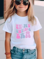 Children's T-shirt  IN MY SWIFTIE ERA Print Crew Neck Short Sleeve T-shirt, Girls Kids Casual Tops for Spring Summer Autumn 1