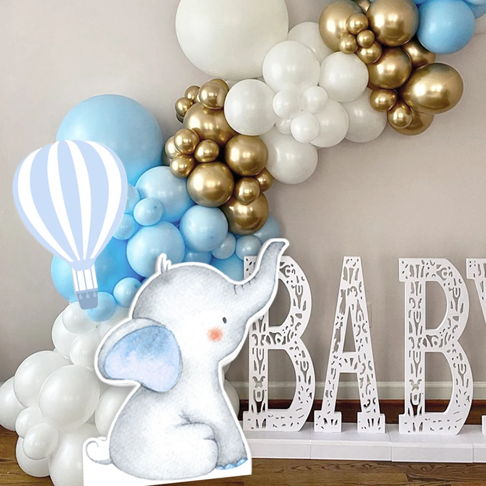 18/24/36inch Pink Blue Elephant Cutouts Baby Elephants KT Board for Boy Girl Gender Reveal Baby Shower Party Decoration Backdrop