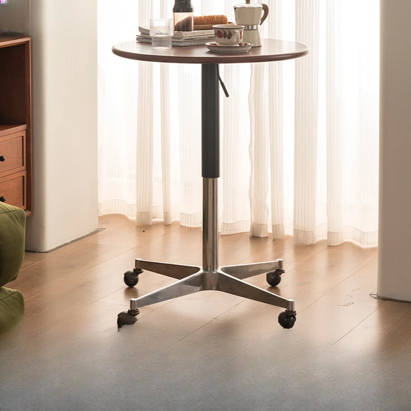 

Solid wood circular coffee , cherry wood living room sofa, side, small unit bedroom, creative bedside table