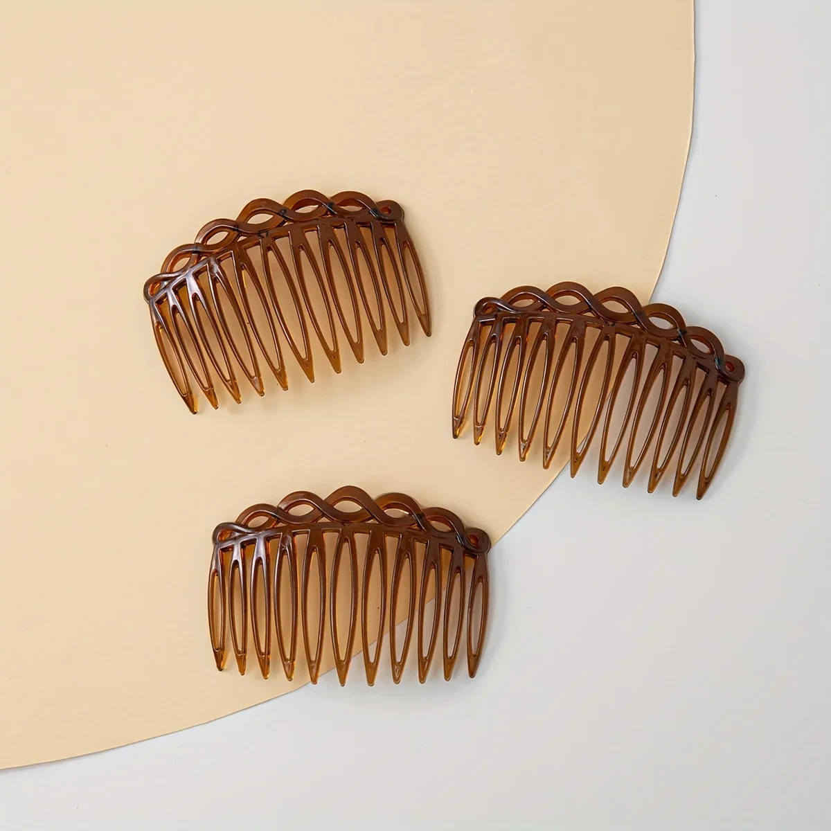 Teeth Plastic Hair Side Comb Vintage Twist Comb French Style Hair Clip Comb Hair Accessories For Women