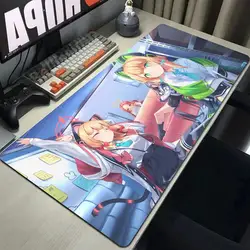 Premium Gaming Desk Mat - XXL 1200x600x5mm Blue Archive Design - 600x300x2mm (BLACK - 4)