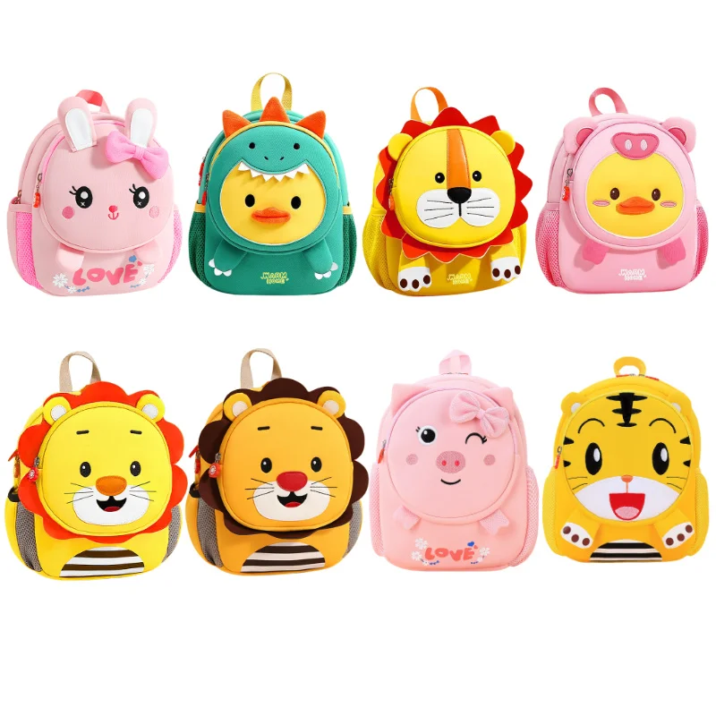 Kids Backpack Children School Bags for Boys Girls Cute Animal School Backpack Waterproof Primary Book Bag Mochila Infantil
