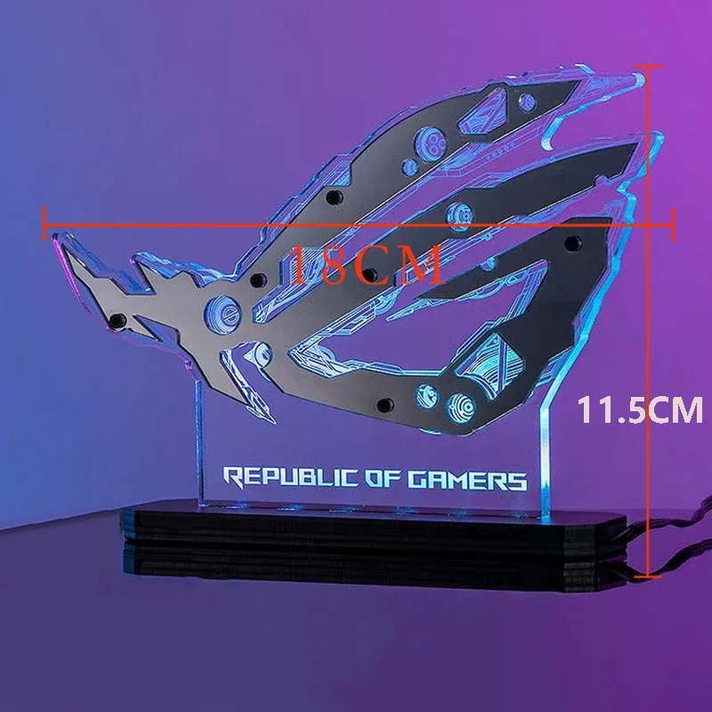Logo Rog-sincronização Mecânica Eye Handle 5v Argb 3pin Logo Personalizado Mod - Imagem 4