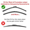 2pcs Car Wiper Rubber Strip Filler Suitable For 6mm Frameless Wiper Blades Car Parts 26"-32"Can Cut Wiper Rubber Strip 4