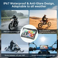 7-Inch Wireless Motorcycle Carplay GPS Navigation System with Apple Carplay and Android Auto, Portable Moto Car Play Screen, Nav - Image 4