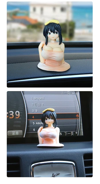 T.Y.G.F Kanako Poitrine Secouant Ornements, Poupée de décorations de  Voiture Kanako, poupée de Figurine d'action d'anime Kawaii, Statue de  Voiture modèle d'animation de Fille Adulte : : Jeux et Jouets