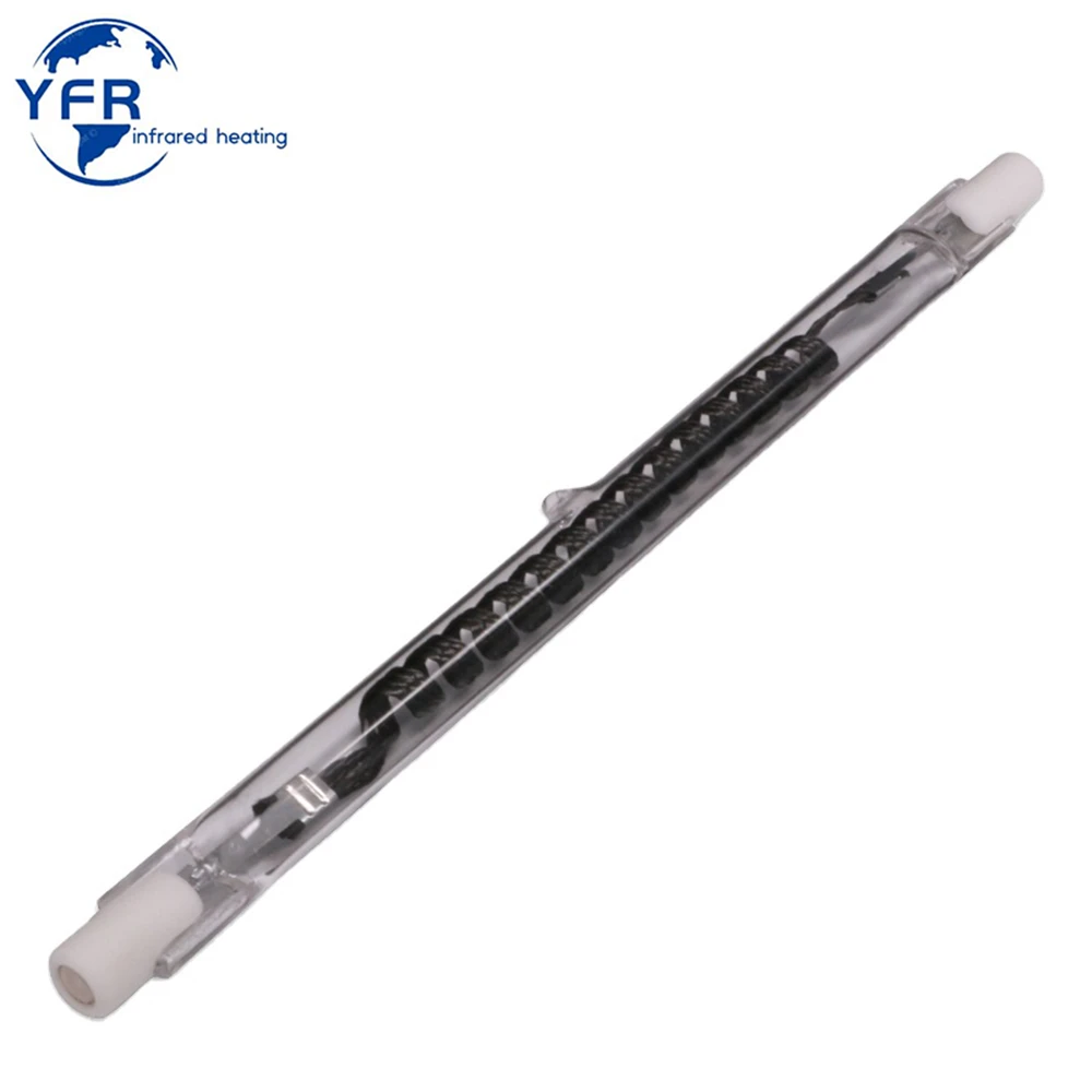 500MM 1KW 1500W Short Wave Carbon Fiber Quartz Tube IR Infrared Heating Element Radiant Heating Lamp for Drying Machine