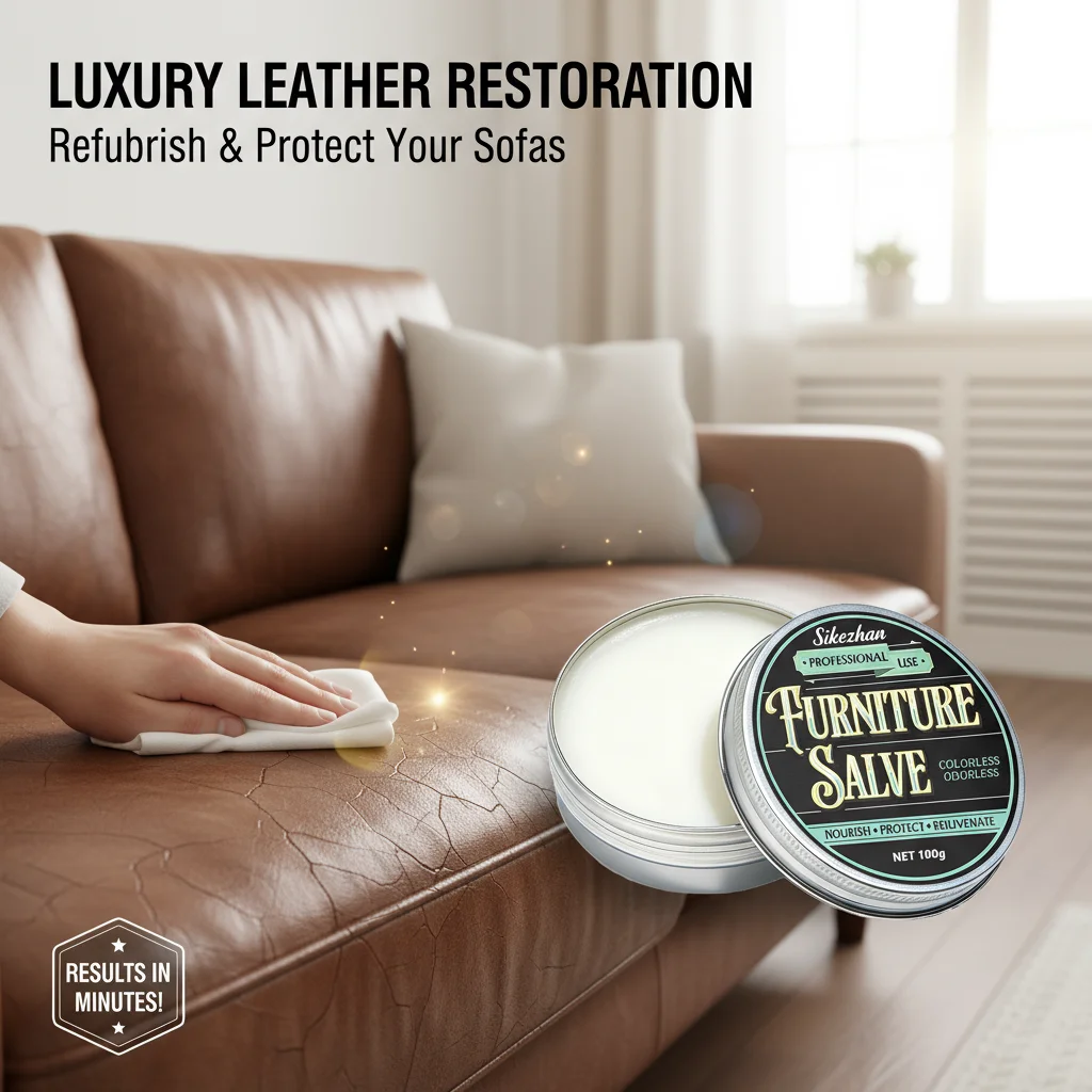 Premium Leather Polish – Restores Shine & Color, Quick Absorption, Long-Lasting Protection, 100/50g