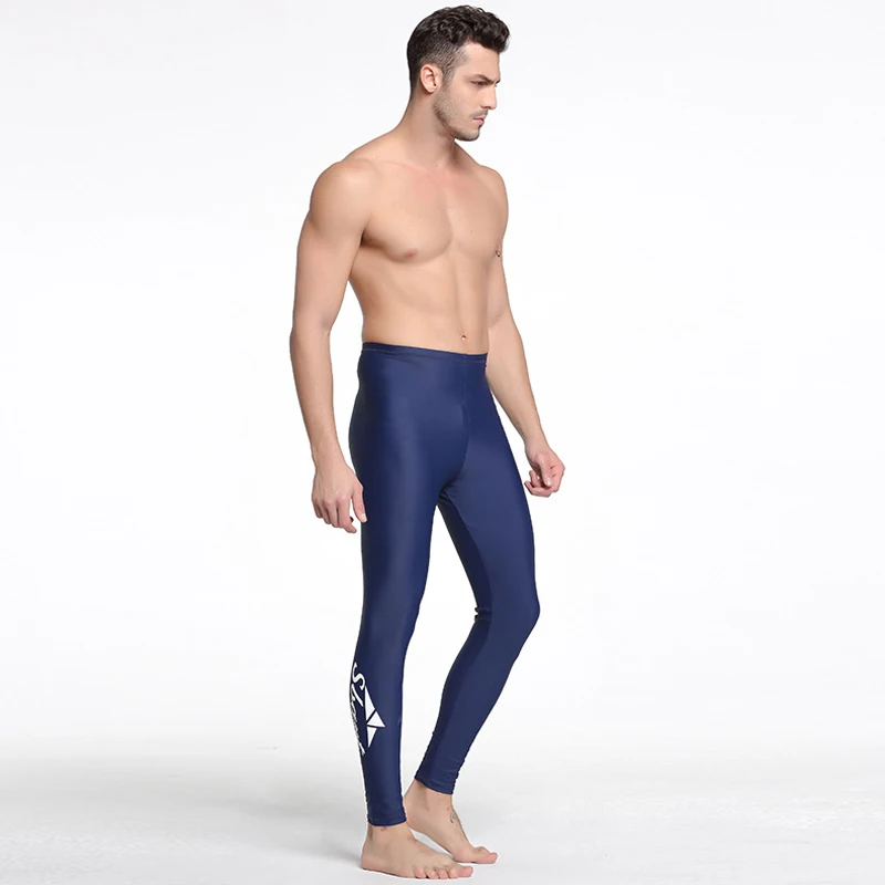 SBART Men's Swimming Tights swimwear diving surfing pants yoga fitness snorkeling swimsuit UPF50+ leggings rash guard M-4XL