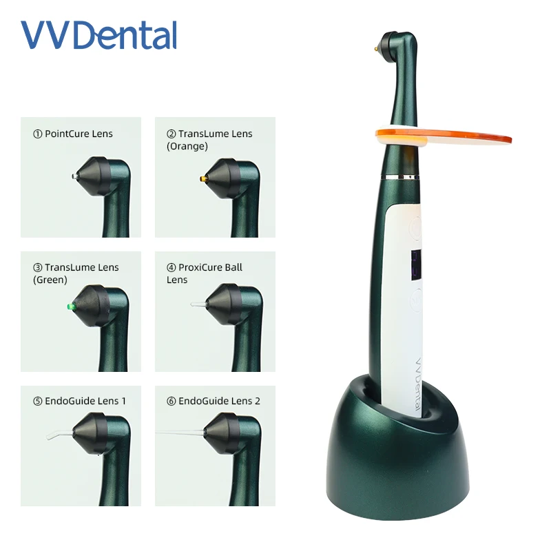 

VV Dental 110V-240V Беспроводная лампа для фотостудии, 7 цветов, стоматологическая Беспроводная фотолампа для фотостудии, 1 секунда, 1200 нм-1500 Нм,-МВт/м2