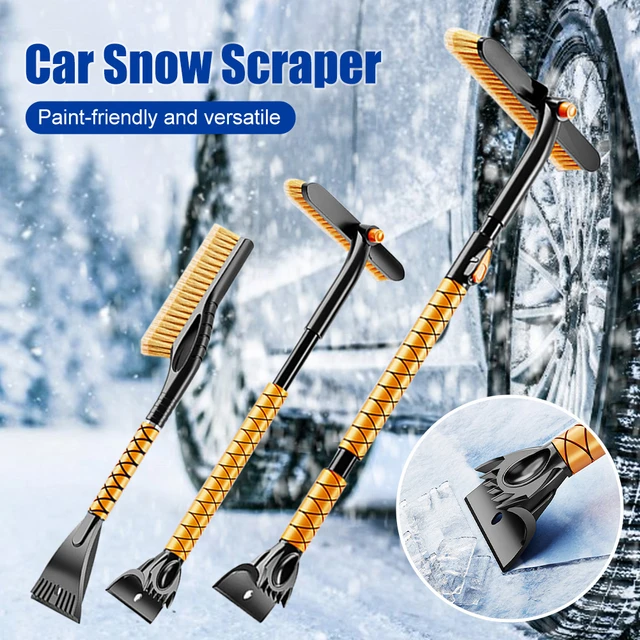 Treeligo Car Snow Brush Extendable Snow cleaning shovel Brush Scraper on  ice windows car Windshield Snow Cleaning Remover Tool - AliExpress