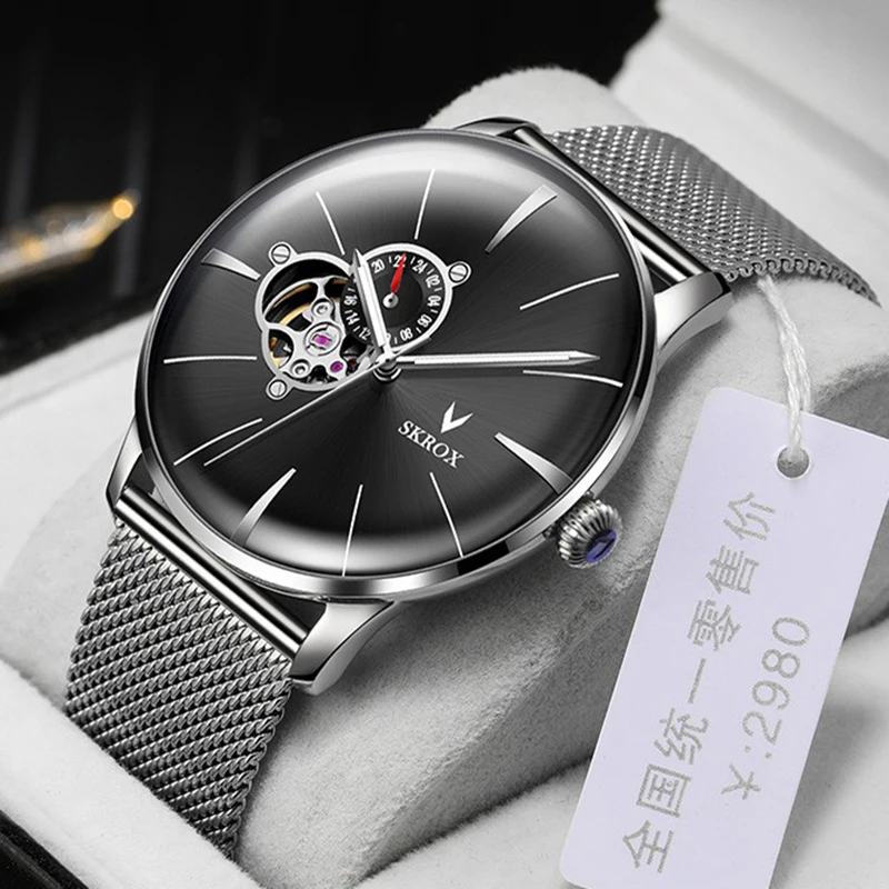 High-End Top Brand Luxury SKROX Japanese Movement NH39A Waterproof 316L Stainless Steel Mechanical Automatic Men Rare Wristwatch