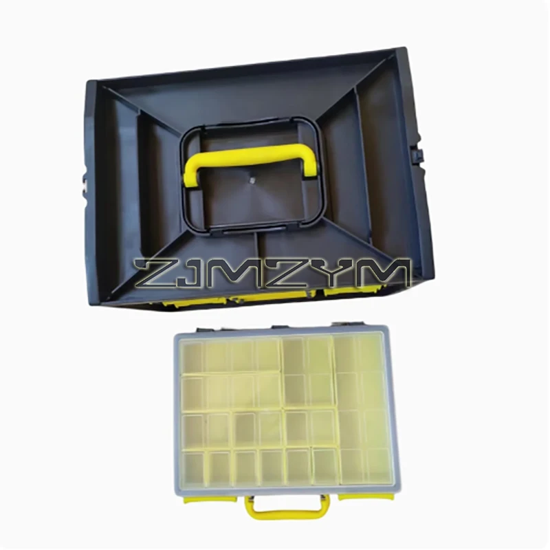 Plastic Tool Box Auto Repair Equipment Storage Box Hardware Tool Case with Removable Partition Tool Organizer 3