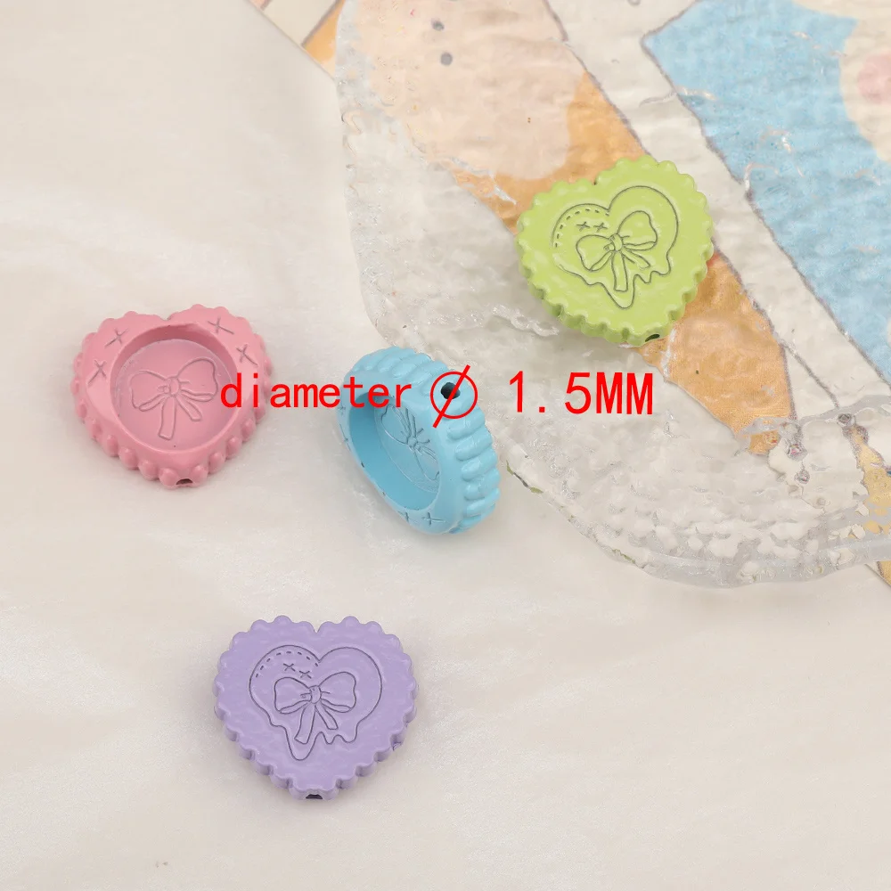 Cordial Design 50Pcs 18*20MM Jewelry Accessories/DIY Base/Heart Shape/Paint Effect/Hand Made/Jewelry Findings & Components - cordial