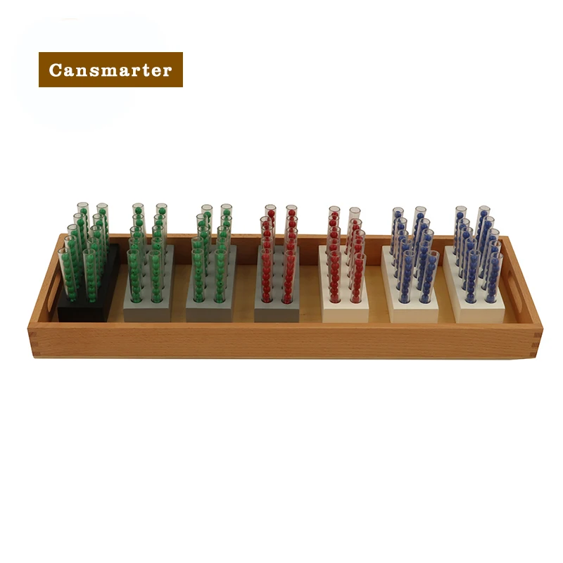 Montessori Baby Toys Material Wooden Math Beads Long Division Colorful Teaching Aids Puzzle Games School Using Toys for Children