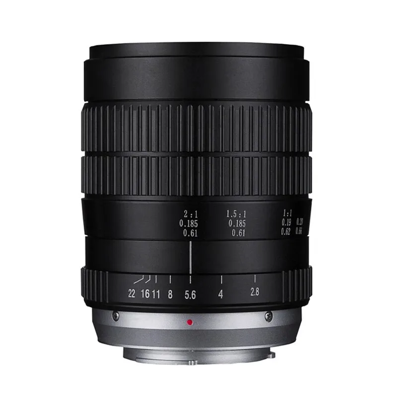 비너스 옵틱스 라오와 60mm f/2.8 2X 울트라 매크로 렌즈 APS-C 수동 초점 카메라 렌즈 (니콘 F, 캐논 EF, 펜탁스 K,  A,  E 마운트용)