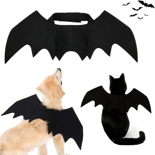 Fashion Cat Clothes Bat Wings Funny Dog Costume Artificial Wing Pet Cosplay Prop Halloween Christmas Cat Costume Pet Products 5