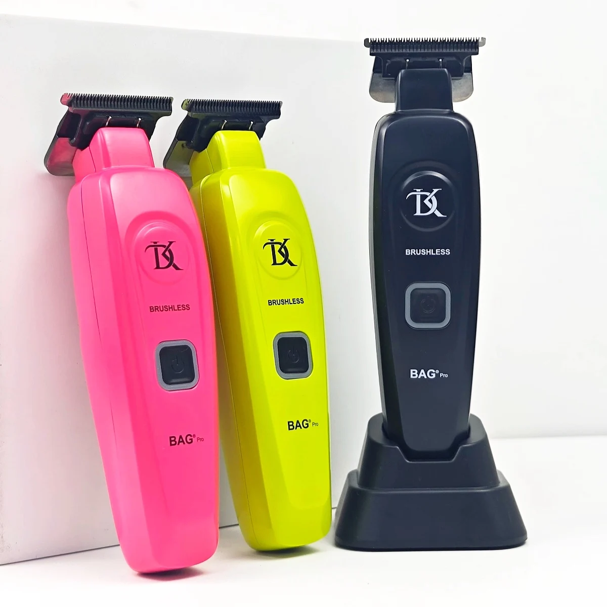Full Metal Professional Professional Electric Trimmer with Dual Blade Carving and Trimming Blade Barbers Brushless Motor 7200RPM