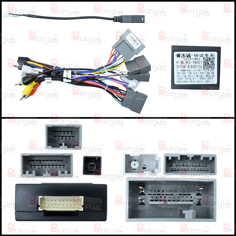 ڵ  ٸ , Honda Fit 3 GK GH GP  2013-2020 RHD, 9 ġ 2DIN ׷ г ϳ׽ ̾  ̺ Canbus