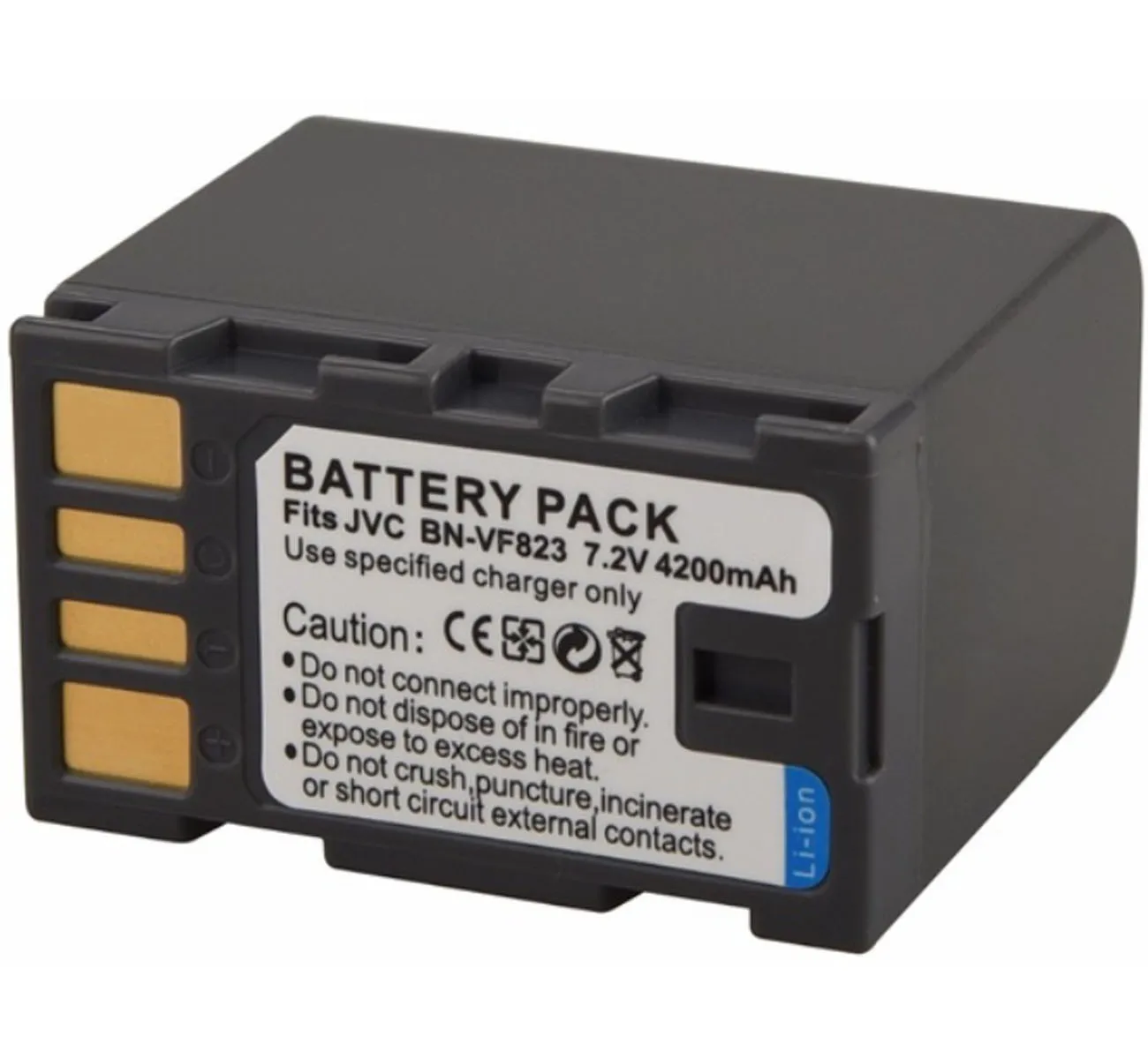 Replacement Battery & Charger Set For JVC Everio GZ-MS100U, MS120